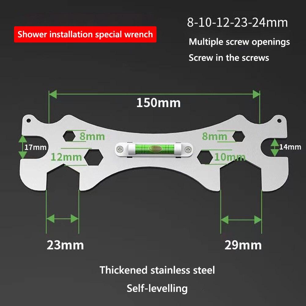 Bath Tap Special Wrench Tools with Level Shower Dual Headed Wrench Manual Tool Plumbing Tools Tap Spanner Repa - Yiepp Store