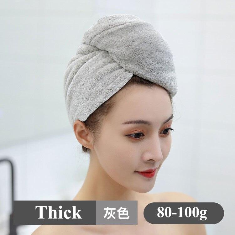 Women Girl's Magic Microfiber Shower Cap Towel Bath Hats for Women Dry Hair Cap Quick Drying Soft for Lady Turban Head - Yiepp Store