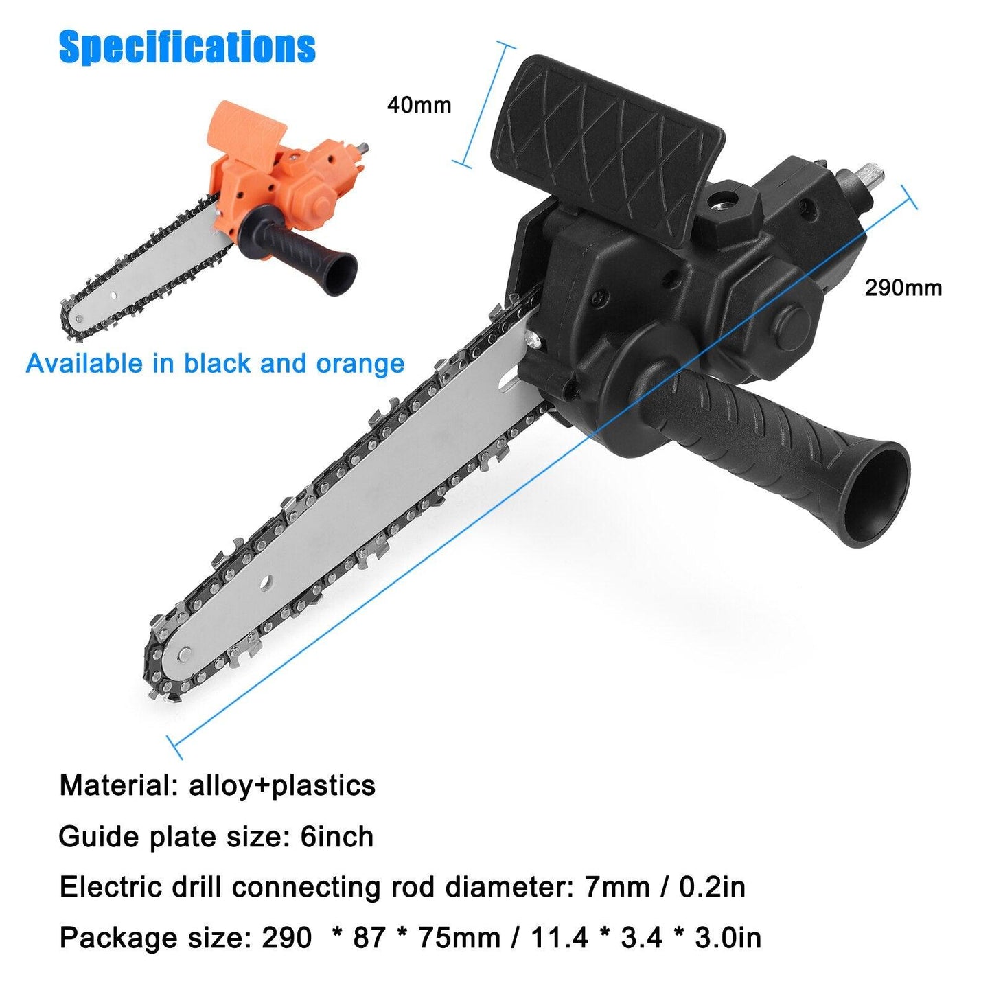 4/6 Inch Electric Drill Modified To Electric Chainsaw Tool Attachment Electric Chainsaws Accessory Set Woodworking Cutting Tool - Yiepp Store