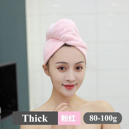 Women Girl's Magic Microfiber Shower Cap Towel Bath Hats for Women Dry Hair Cap Quick Drying Soft for Lady Turban Head - Yiepp Store