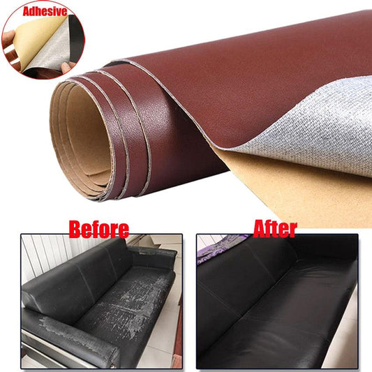 Self Adhesive Leather Patch Fabric Sofa Chair Repair PU Sticker Furniture Table Hole DIY Patch 15Color Fabric Artificial Leather - Yiepp Store