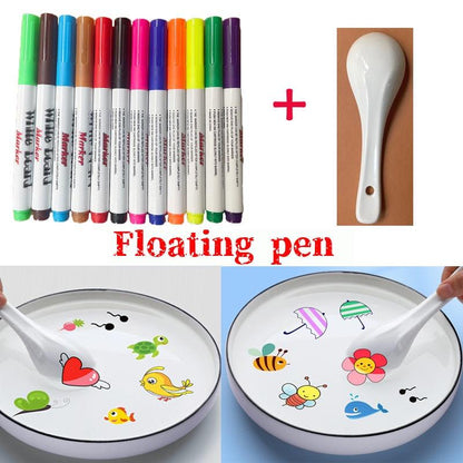 Children Montessori Early Education Toys Magical Water Painting Pen Colorful Mark Pen Markers Floating Ink Pen Doodle Water Pens - Yiepp Store